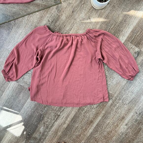 Hatch Maternity Women’s THE LAETITIA BLOUSE Sienna Pink Size 1 - Picture 4 of 5